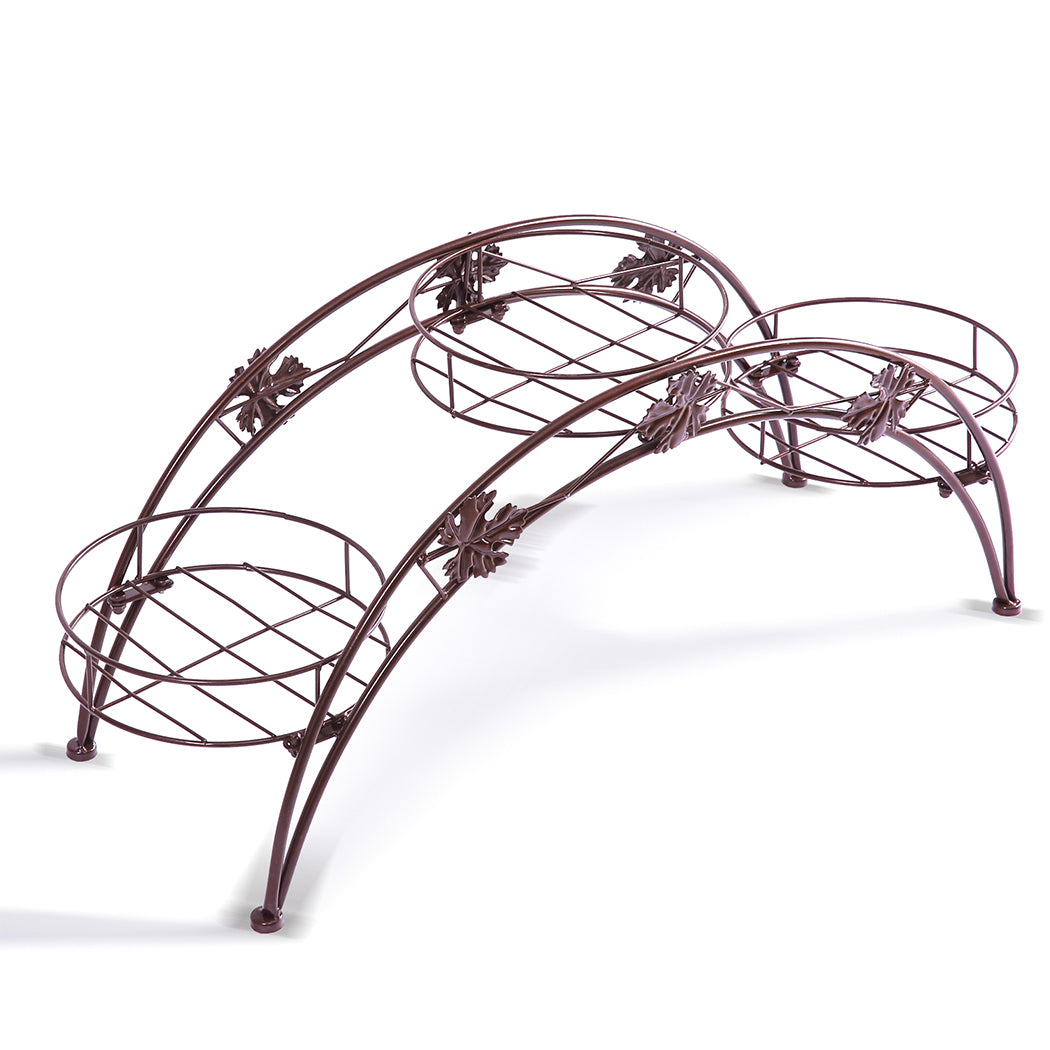 Levede Plant Stand Outdoor Indoor Metal Bronze-1864184707210678272