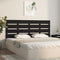 Headboard Black 180 cm Solid Wood Pine