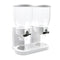 TOQUE Double Cereal Dispenser Dry Food White-1864183135021961217