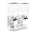 TOQUE Double Cereal Dispenser Dry Food White-1864183135021961217