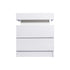 Levede Bedside Tables RGB LED Side Table White-2006733164277534721