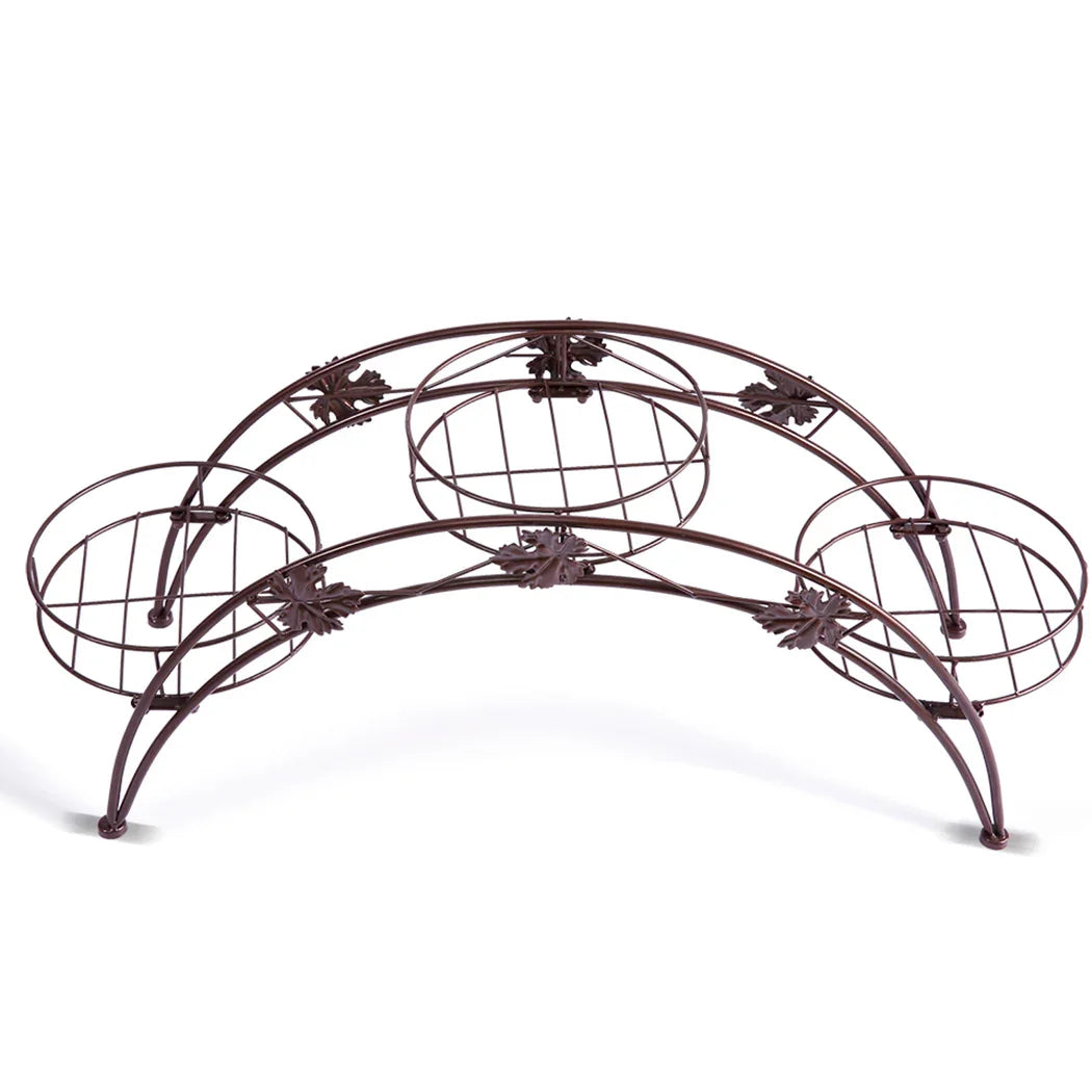 Levede Plant Stand Outdoor Indoor Metal Bronze-2018816651222454273