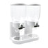 TOQUE Double Cereal Dispenser Dry Food White-2029387278626983937