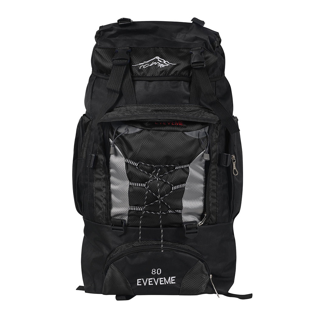 Military Backpack Tactical Hiking Camping Black-1864184673211650049