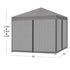 Mountview Gazebo 3x3m Pop Up Marquee Grey-2006732915622416386
