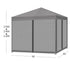 Mountview Gazebo 3x3m Pop Up Marquee Grey-2018816886535491586