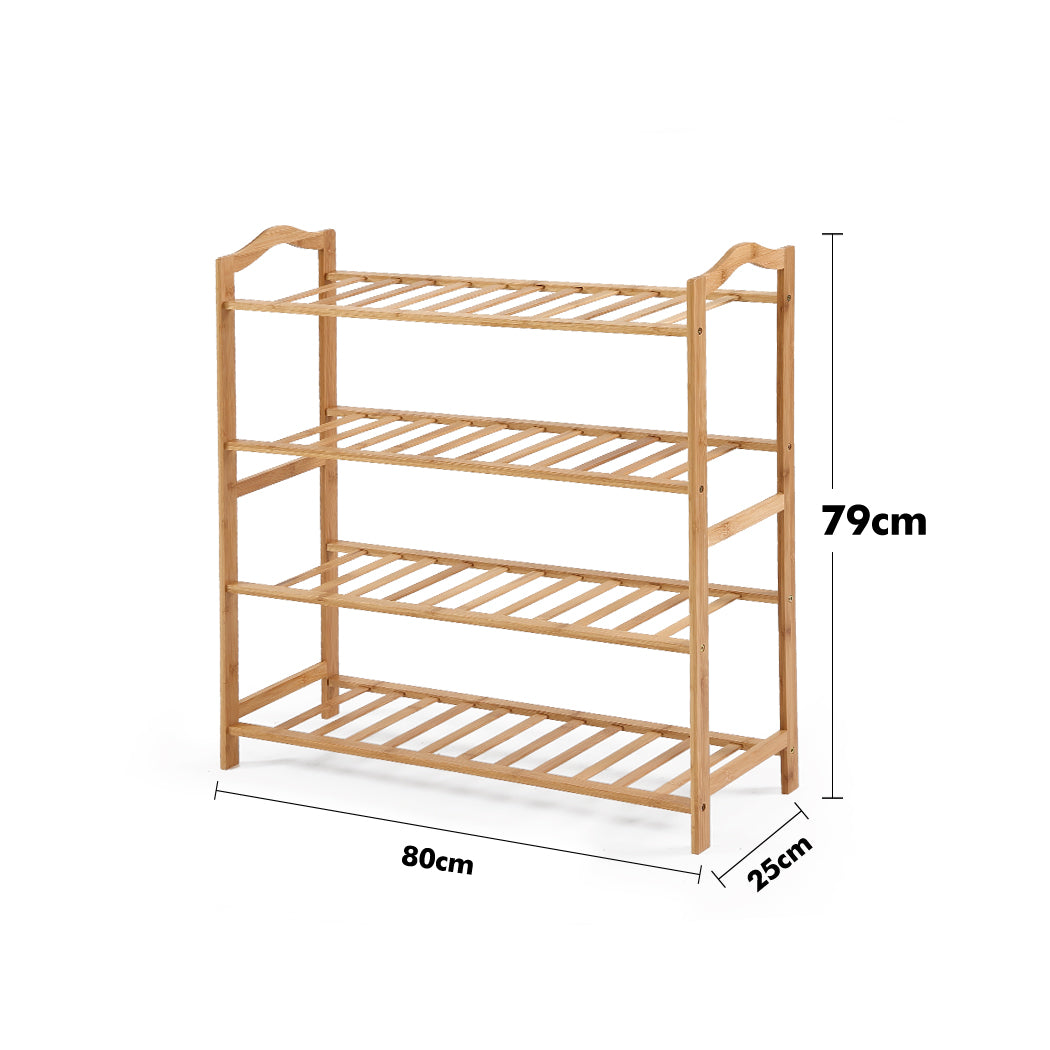 Levede Bamboo Shoe Rack Storage Wooden-1917016719352795138