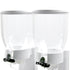 TOQUE Double Cereal Dispenser Dry Food White-2029387278626983939