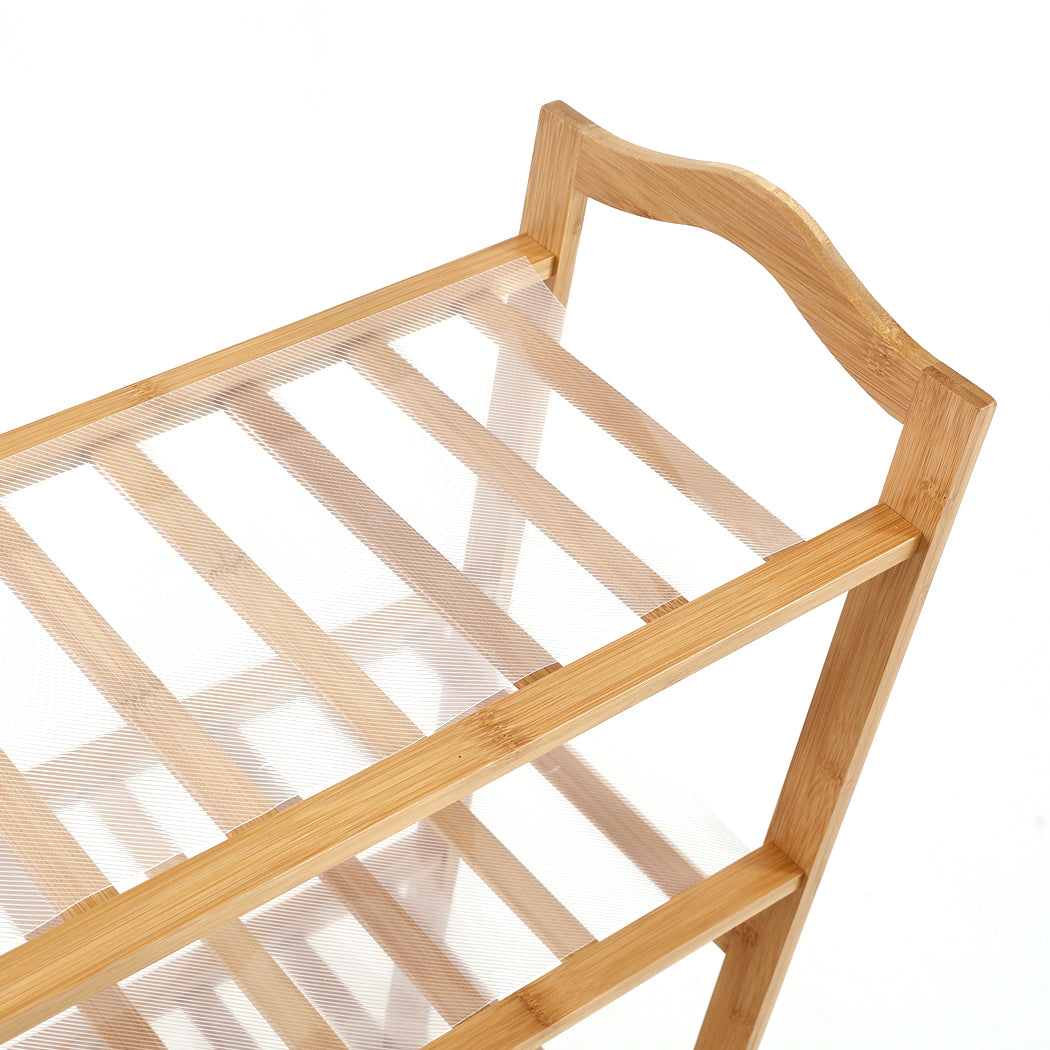 Levede Bamboo Shoe Rack Storage Wooden-1937319837902704643