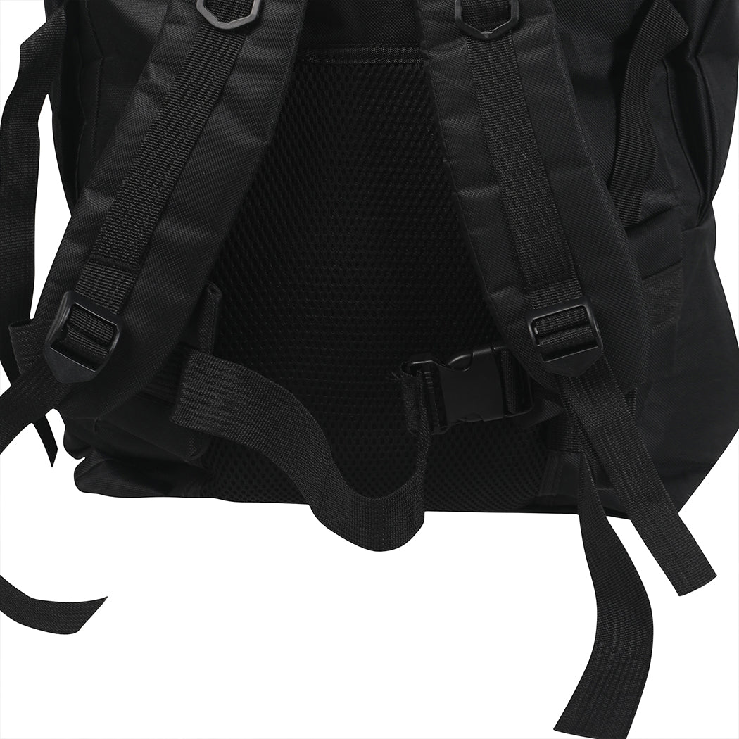 Military Backpack Tactical Hiking Camping Black-1864184673211650051