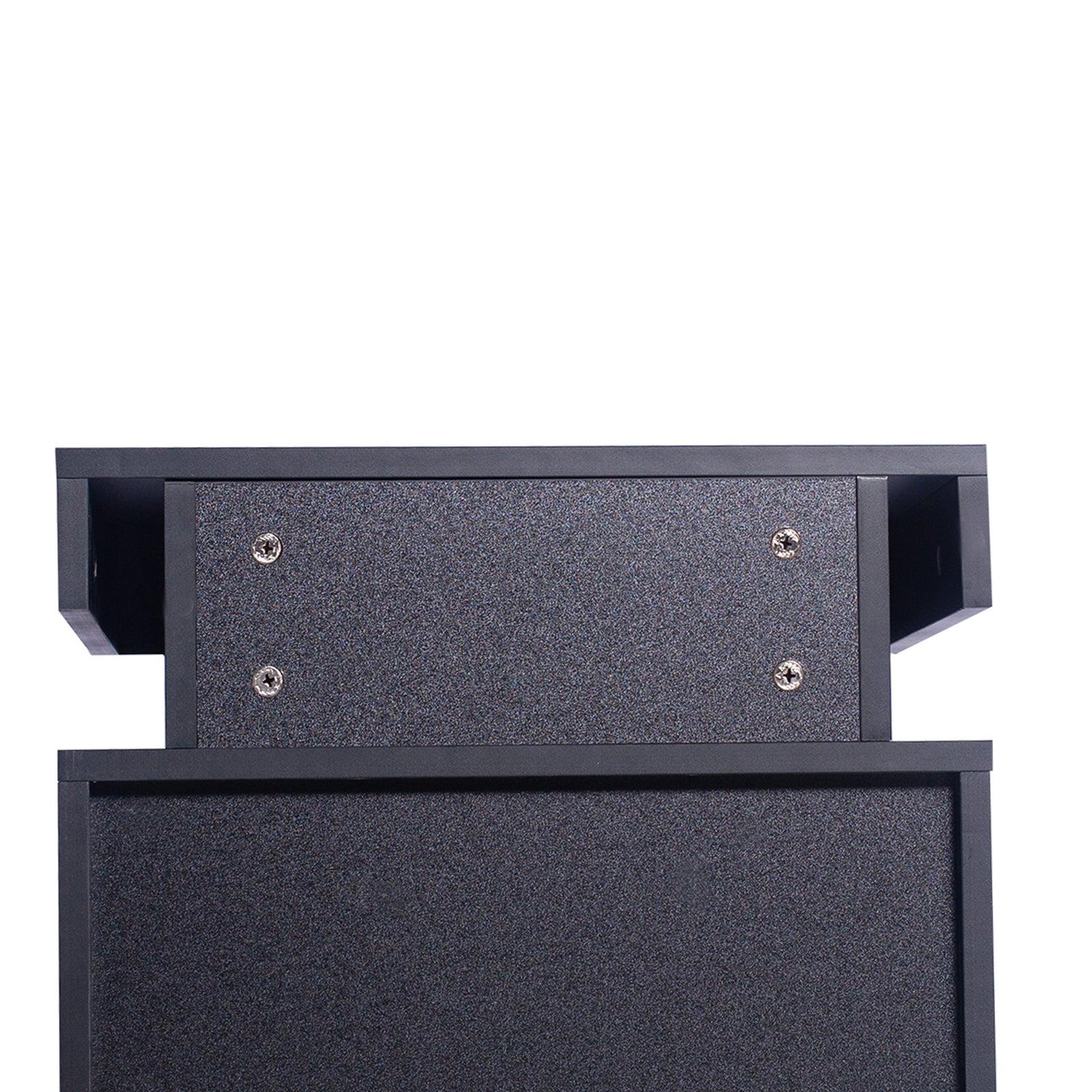 Levede Bedside Tables Side Table 2 Drawers Black-1864183566271909892