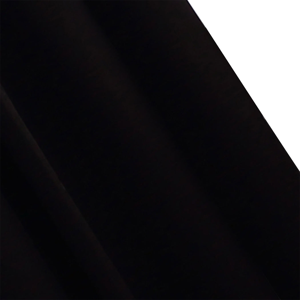 2x Blockout Curtains Panels 3 Layers Black-2065254604781785092