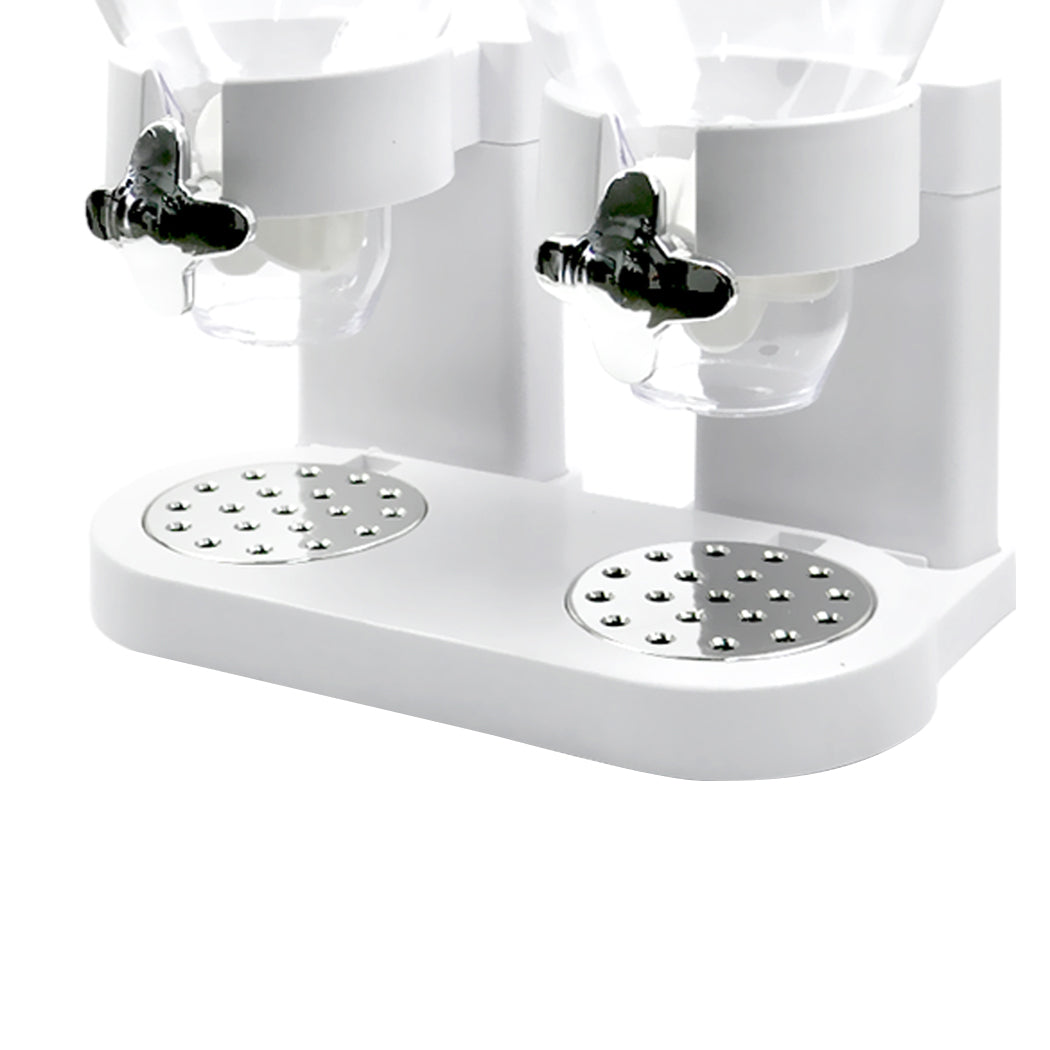 TOQUE Double Cereal Dispenser Dry Food White-2029387278626983940