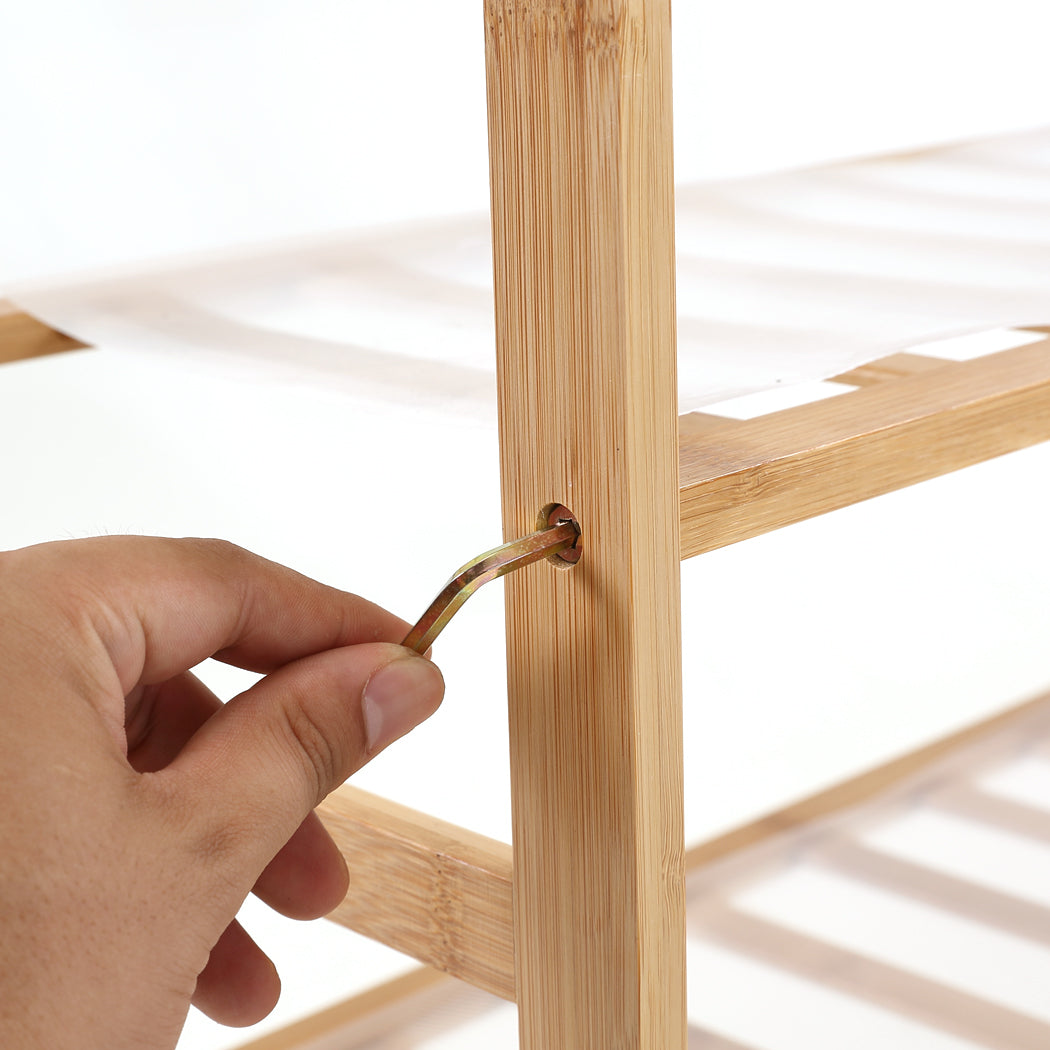 Levede Bamboo Shoe Rack Storage Wooden-1917016719352795140