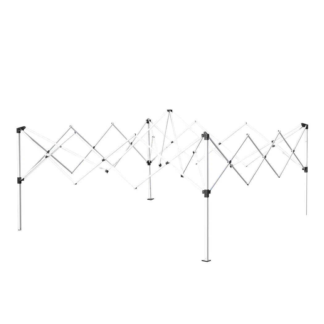 Mountview Gazebo 3x3m Pop Up Marquee Grey-2018816886535491588