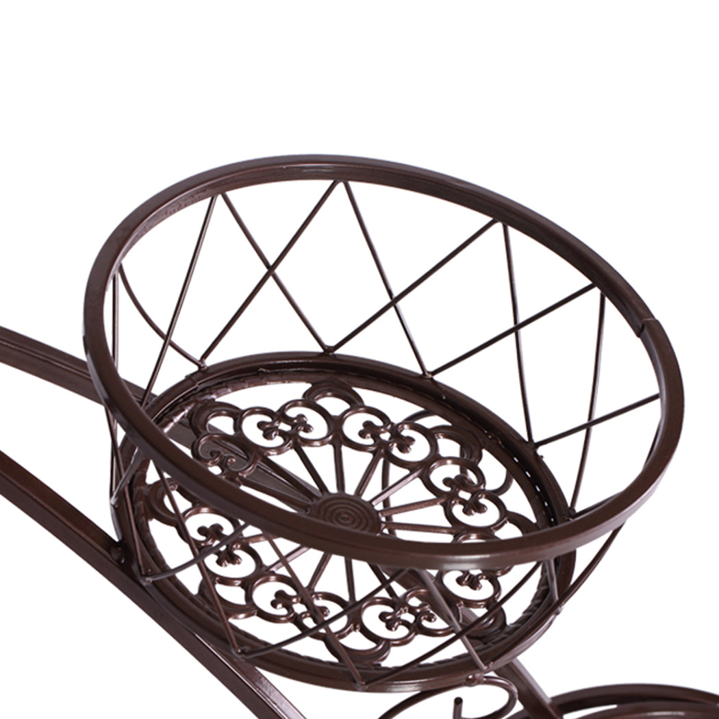Levede Plant Stand Outdoor Indoor Metal Bronze-1864184708938731524