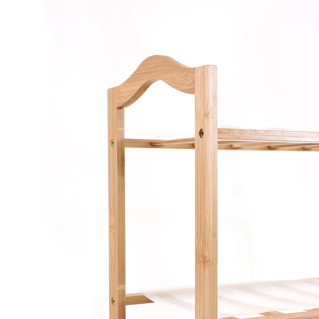Levede Bamboo Shoe Rack Storage Wooden-1937319837902704645