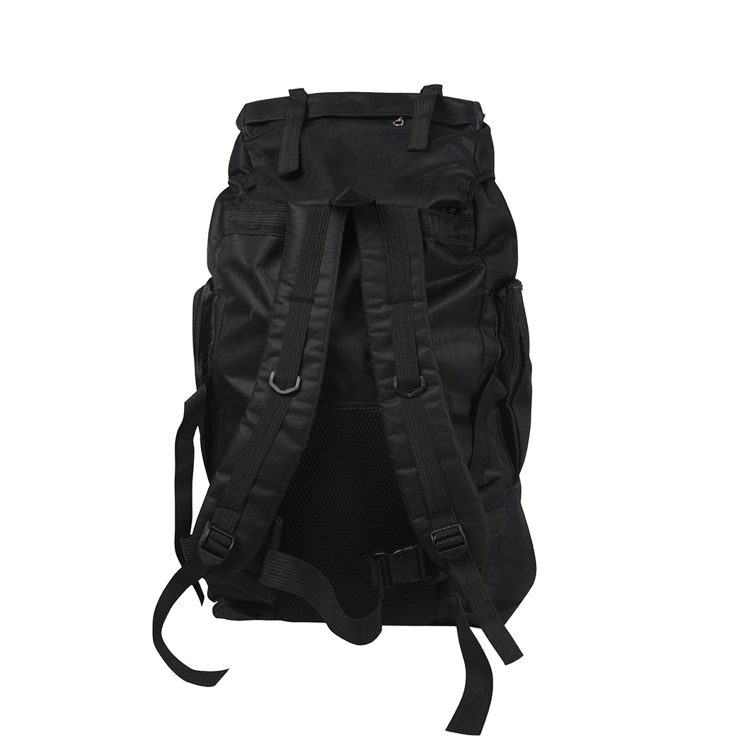 Military Backpack Tactical Hiking Camping Black-1864184673211650054