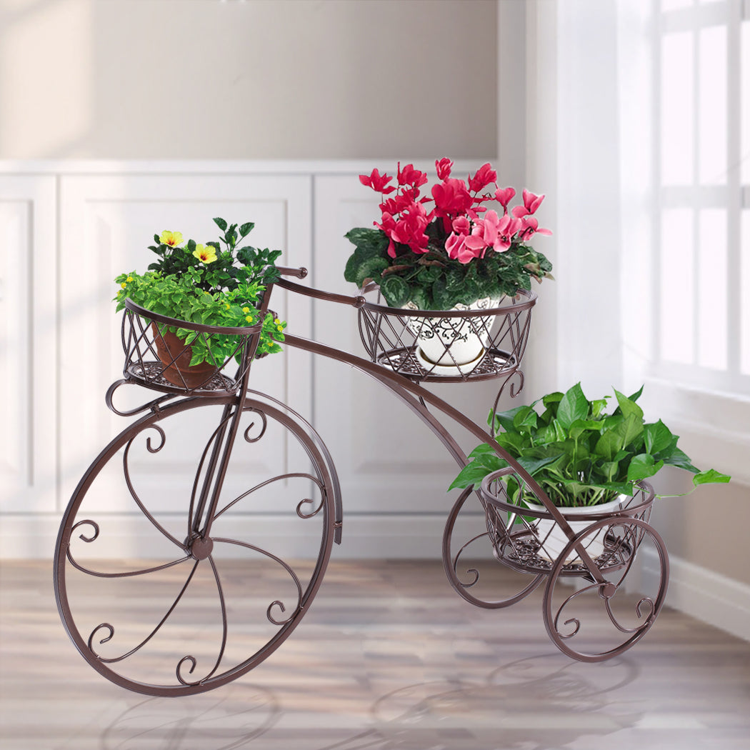 Levede Plant Stand Outdoor Indoor Metal Bronze-1864184708938731527