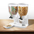TOQUE Double Cereal Dispenser Dry Food White-1864183135021961223