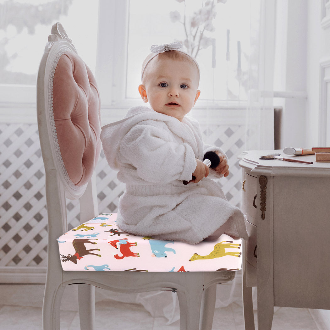 Kid Chair Cushion High Seat Pad Baby Pink-2065254467237974023