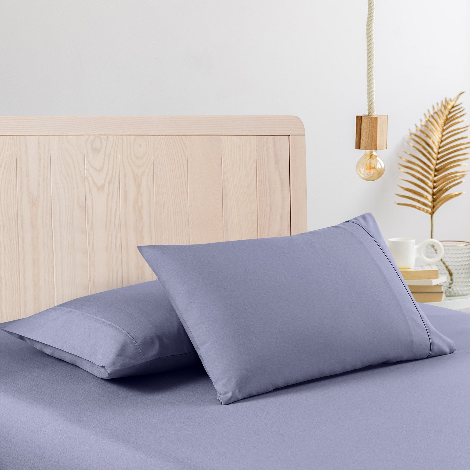 Casa Decor Bamboo Cooling  2000TC Sheet Set - Queen - Lilac Grey