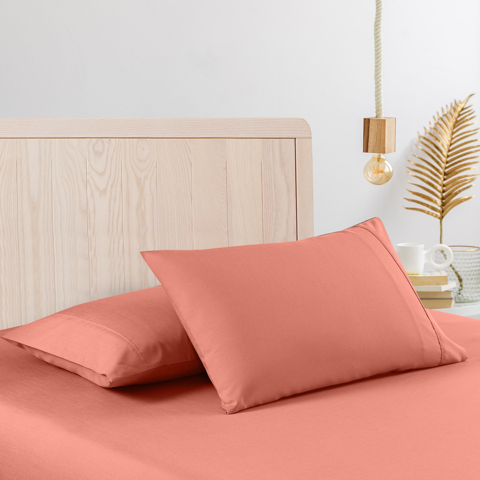 Casa Decor Bamboo Cooling  2000TC Sheet Set - Queen - Peach