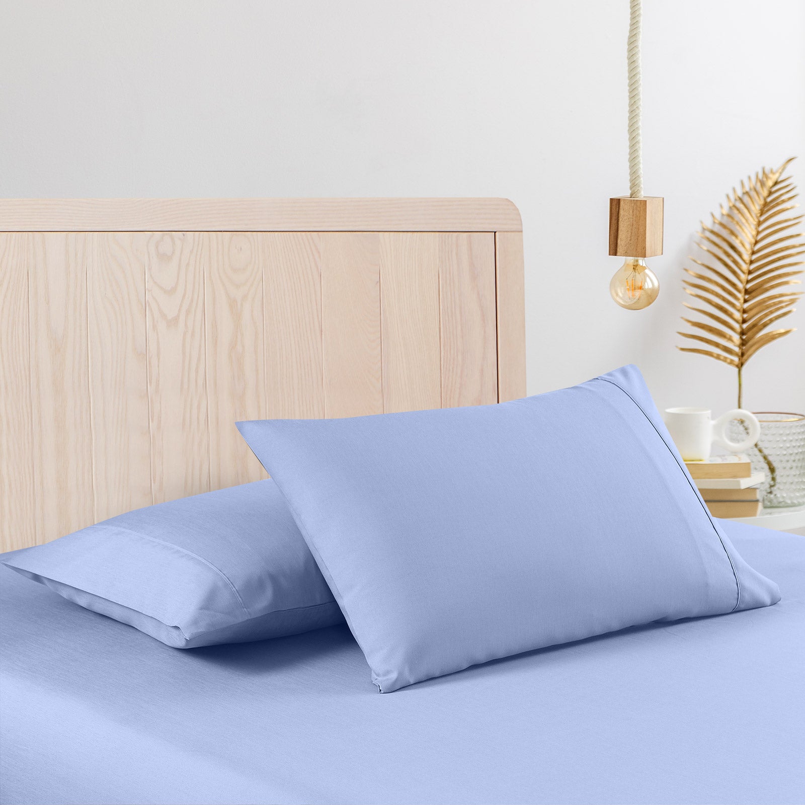 Casa Decor Bamboo Cooling  2000TC Sheet Set - King - Light Blue