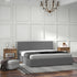 Milano Luxury Gas Lift Bed with Headboard (Model 1) - Grey No.28 - Double-1902483614675898375