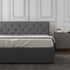 Milano Capri Luxury Gas Lift Bed With Headboard (Model 3) - Grey  No.28 - King-1951134895086637058