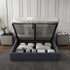 Milano Capri Luxury Gas Lift Bed With Headboard (Model 3) - Charcoal No.35 - King Single-1902483615275683846