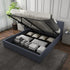 Milano Capri Luxury Gas Lift Bed With Headboard (Model 3) - Charcoal No.35 - King Single-1902483615275683847