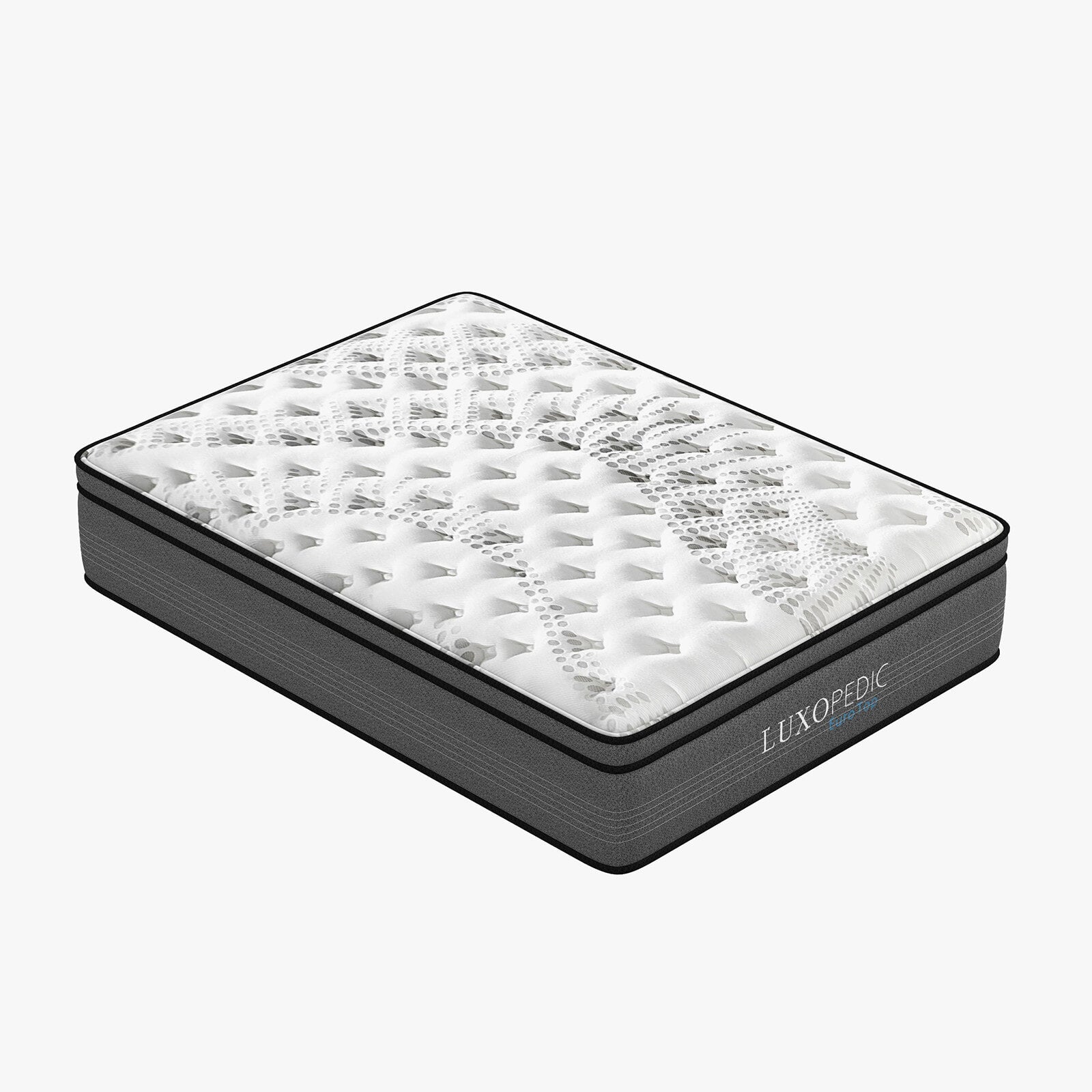 Luxopedic Pocket Spring Mattress 5 Zone 32CM Euro Top Memory Foam Medium Firm-1902483617846792197