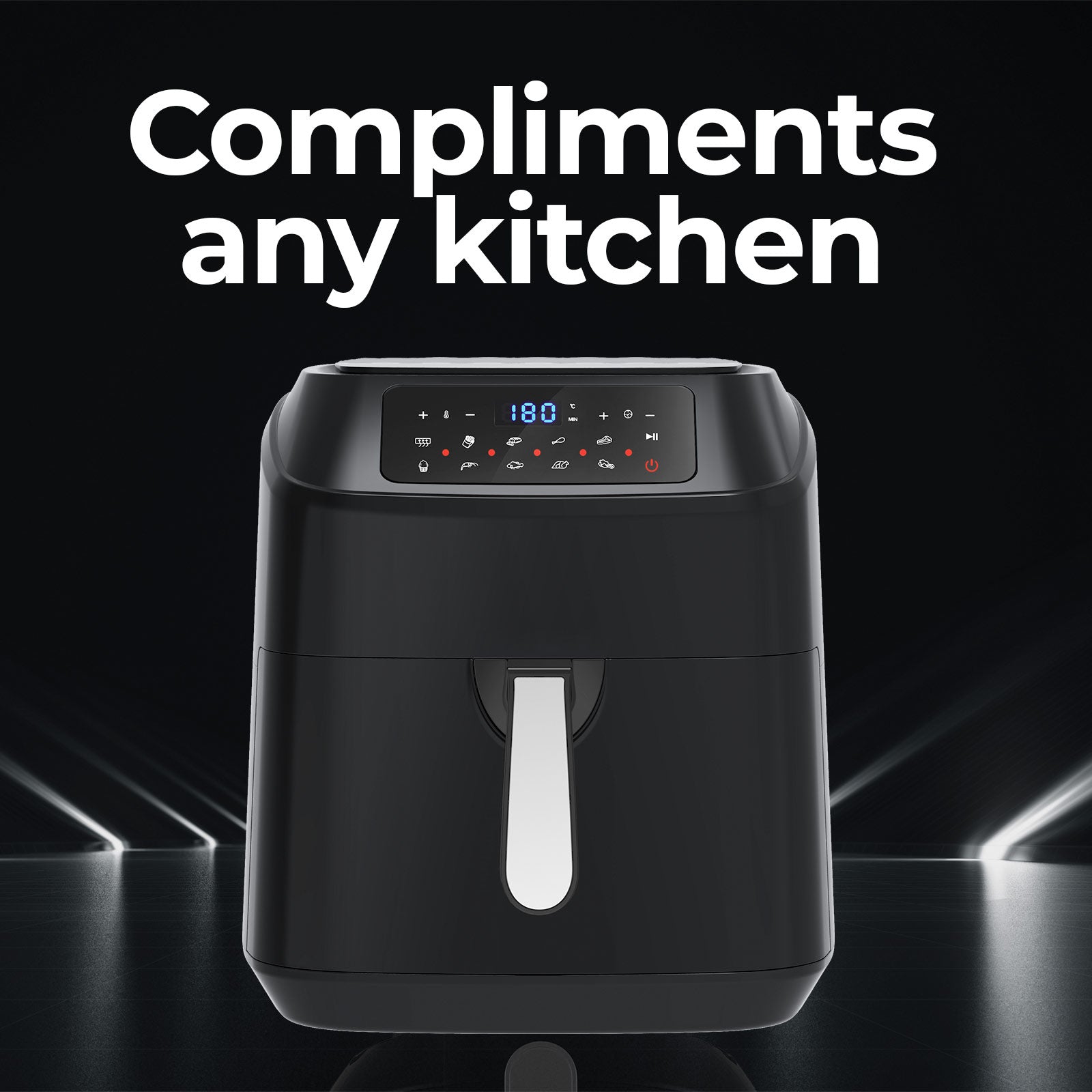 Kitchen Couture Digital 11.5L Air Fryer - Black-1889884788127567879