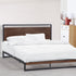 Milano Decor Azure Bed Frame with Headboard � Black - Single-1889884895556276228