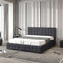 Milano Decor Eden Gas Lift Bed - Dark Grey - Single