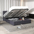 Milano Decor Eden Gas Lift Bed - Dark Grey - Single