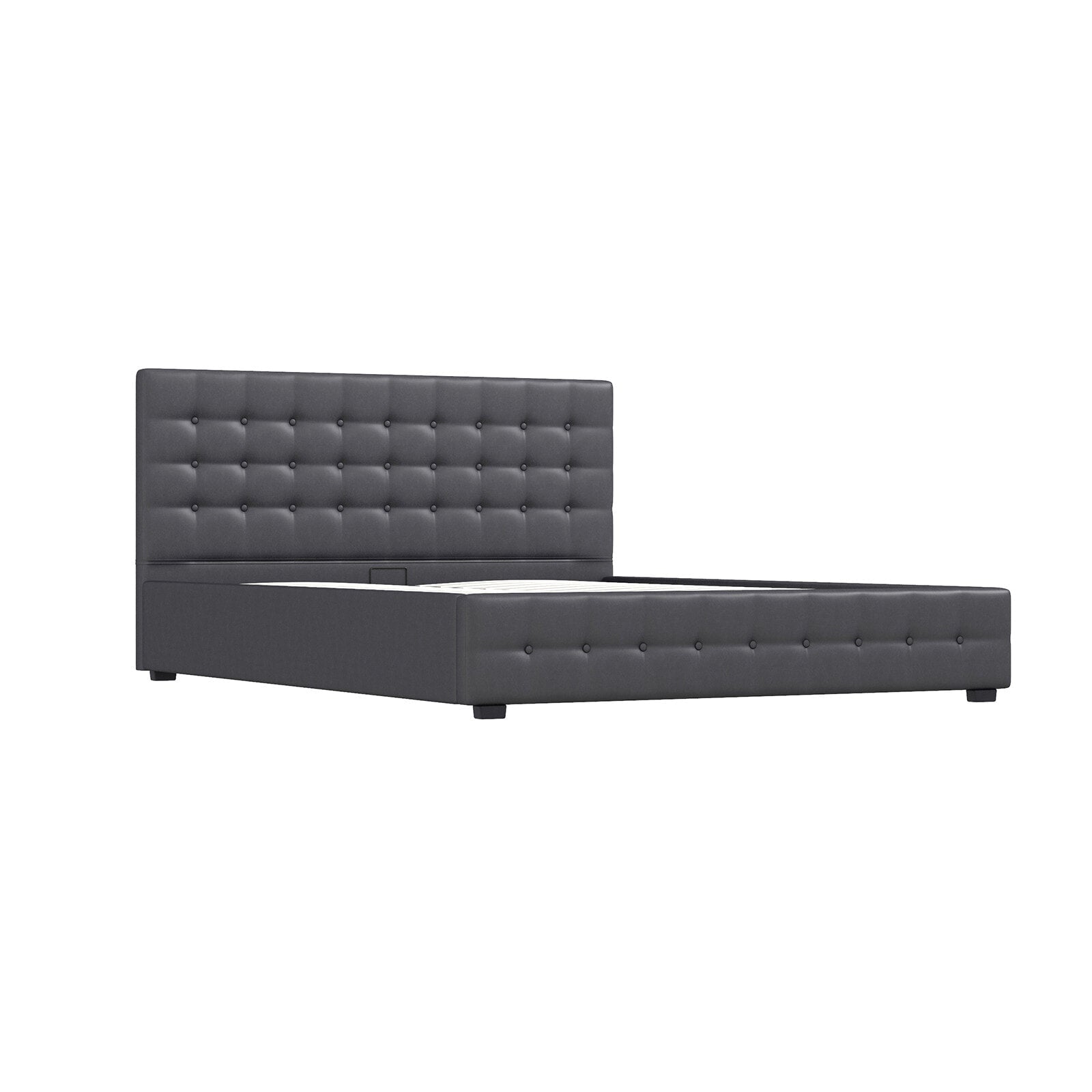 Milano Decor Eden Gas Lift Bed - Dark Grey - Single