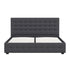 Milano Decor Eden Gas Lift Bed - Dark Grey - Single