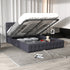 Milano Decor Eden Gas Lift Bed - Dark Grey - Double-1951134897640968195