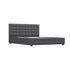 Milano Decor Eden Gas Lift Bed - Dark Grey - Double-1951134897640968196