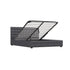Milano Decor Eden Gas Lift Bed - Dark Grey - Double-1951134897640968197