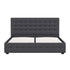 Milano Decor Eden Gas Lift Bed - Dark Grey - Queen-1951134897842294790