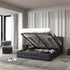 Milano Decor Eden Gas Lift Bed - Dark Grey - King