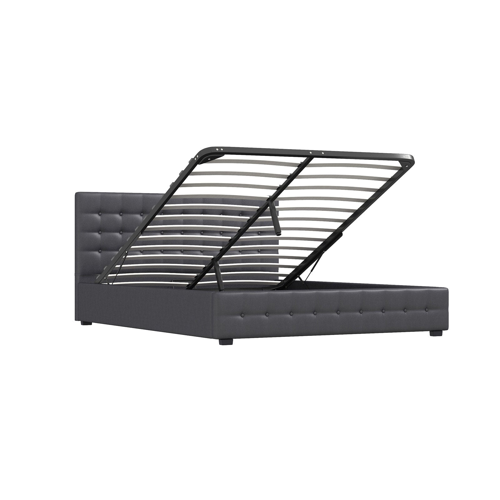 Milano Decor Eden Gas Lift Bed - Dark Grey - King