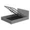 Milano Luxury Gas Lift Bed with Headboard (Model 1) - Grey No.28 - King Single-1899951225835753472