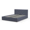 Milano Capri Luxury Gas Lift Bed With Headboard (Model 3) - Charcoal No.35 - King