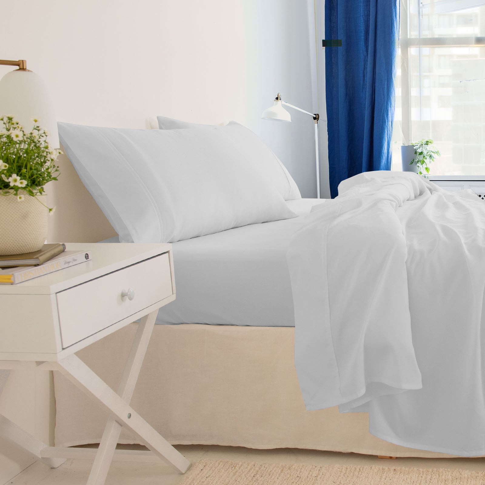 Royal Comfort - Balmain 1000TC Bamboo cotton Sheet Sets (King) - Cool Grey-1951134879110533122