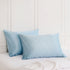 SILK PILLOW CASE TWIN PACK - SIZE: 51X76CM - Soft Blue-1951134815088676864