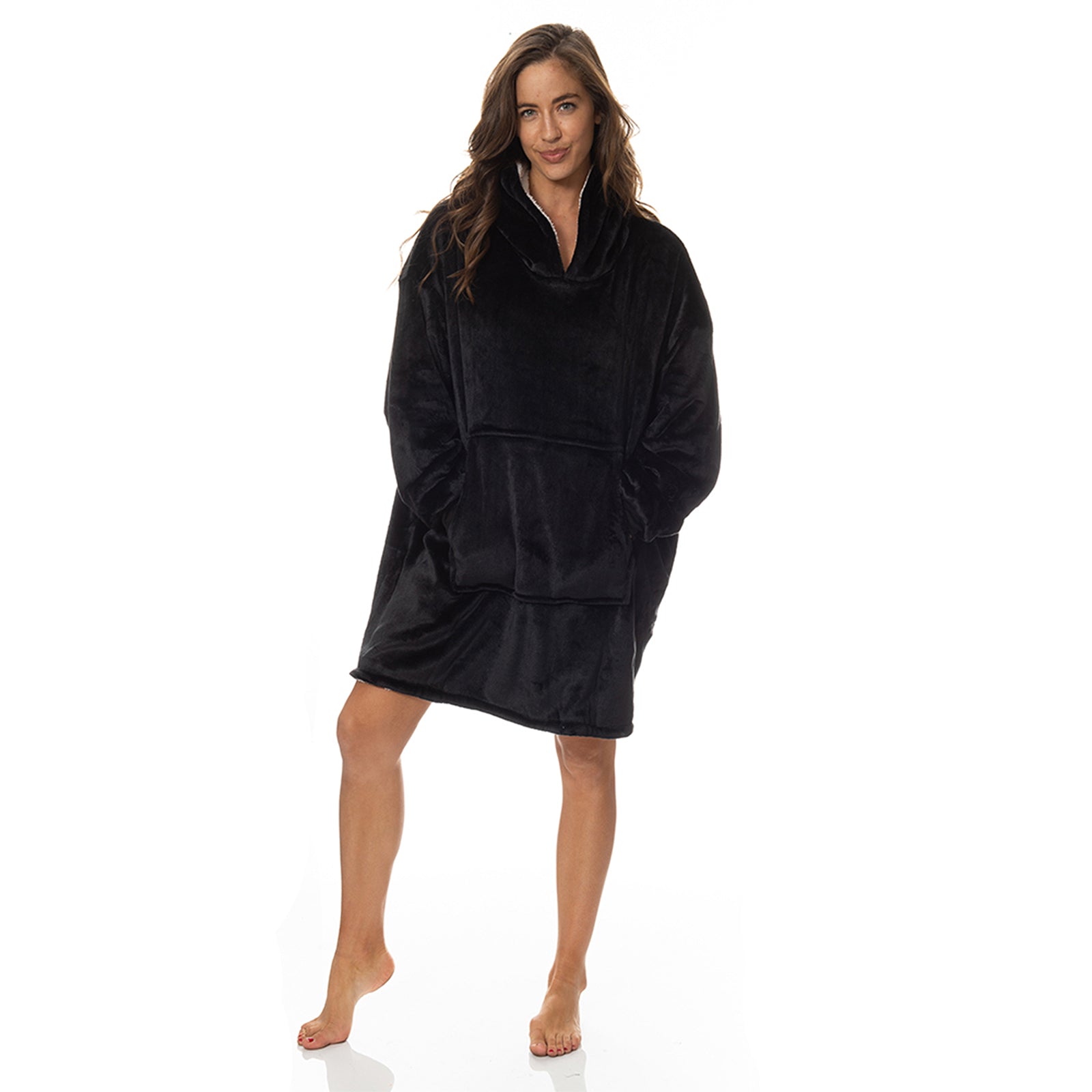 Royal Comfort Snug Hoodie - Black-1889884891676545024